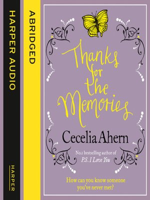 cover image of Thanks for the Memories